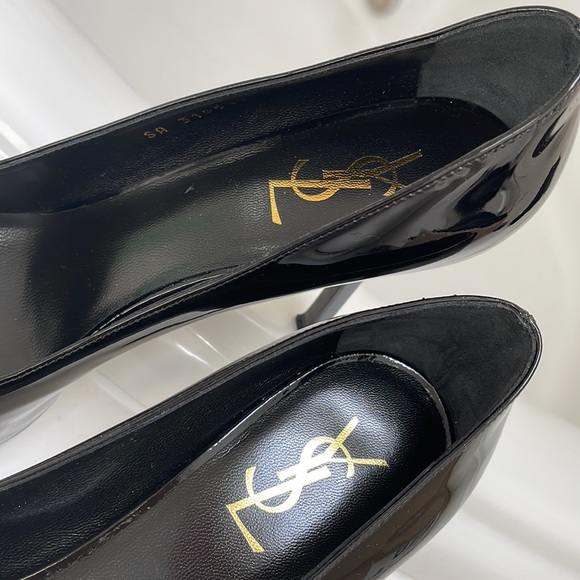 Saint Laurent Patent Leather Tribtoo Stiletto Pumps size 39 - Picture 6 of 10